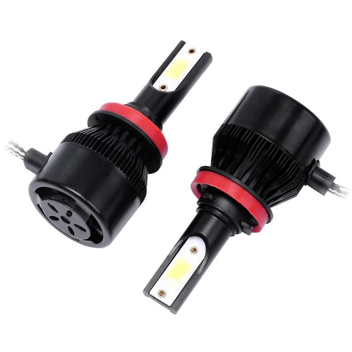 C6 Car Headlight Bulb Led Lamp H8/H9/H11 Led Headlight Bulbs,2Pcs 6500K Cool White Led Headlight Fog