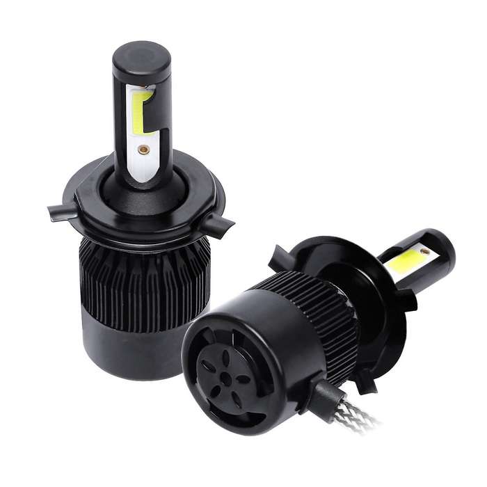 C6 Car Headlight Bulb Led Lamp H4/9003/Hb2 Led Headlight Bulbs,2Pcs 6500K Cool White Led Headlight F