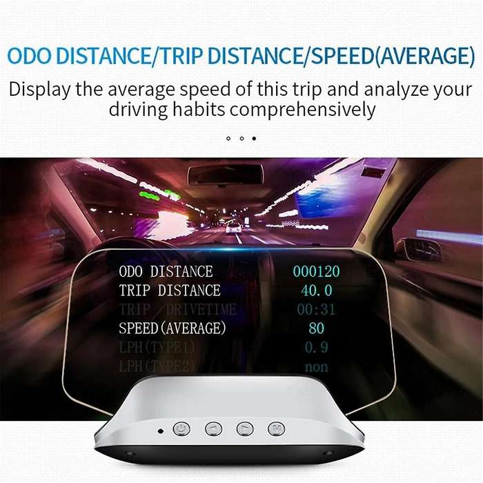 C3 Car Heads Up Display C3 GPS OBD2 HUD Navigation Digital Speedometer on Board Computer Projector O