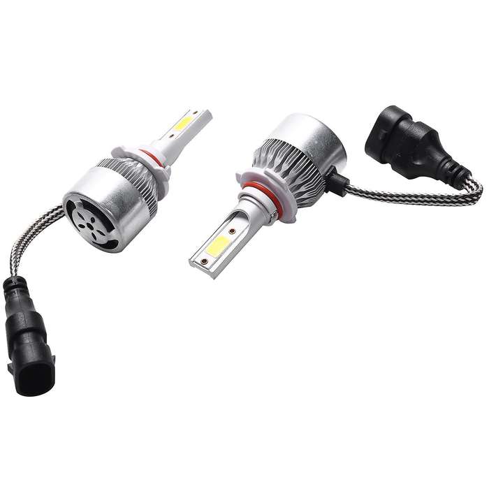 C6 Led Car Headlight Bulbs, 2Pcs 3000K Yellow Light Led Headlight Fog Light-Bulbs 72W 8000Lm Convers