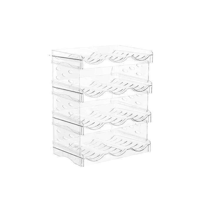Cabinet Water Bottle Storage Rack, Beverage Bottle Storage Display Rack, Stackable Cup Rack for Kitc