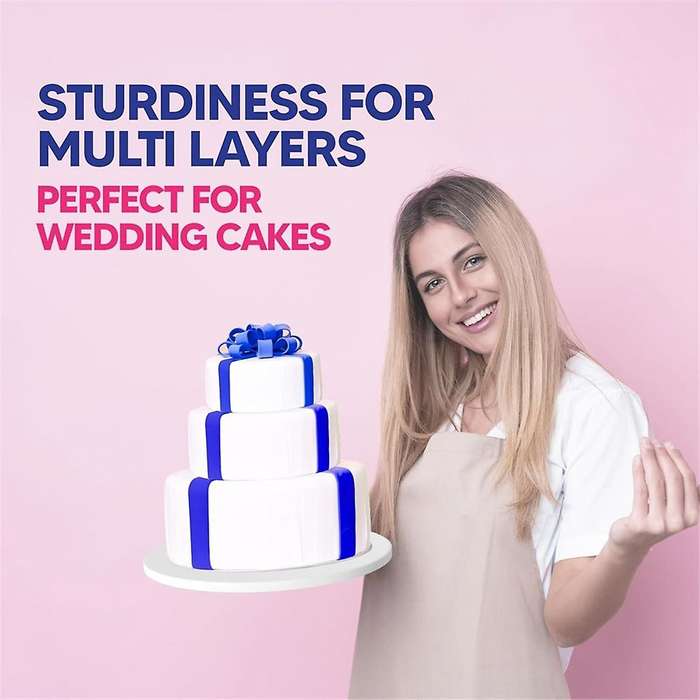 Cake Boards,12 Inch Cake Drum Cake Boards 12 Inch Round - Bend Resistant Multi-Layered Cake Base for