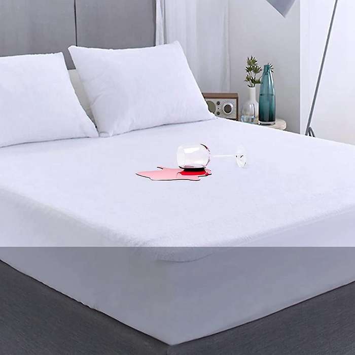 Cal Waterproof Mattress Cover Washable Noiseless Premium Terry