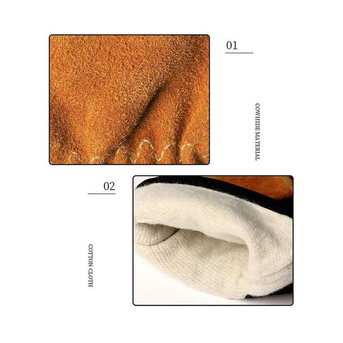 Camping Protective Sleeve Bbq Barbecue Heat Insulation Retardant Gloves Wear-resistant Leather Slee