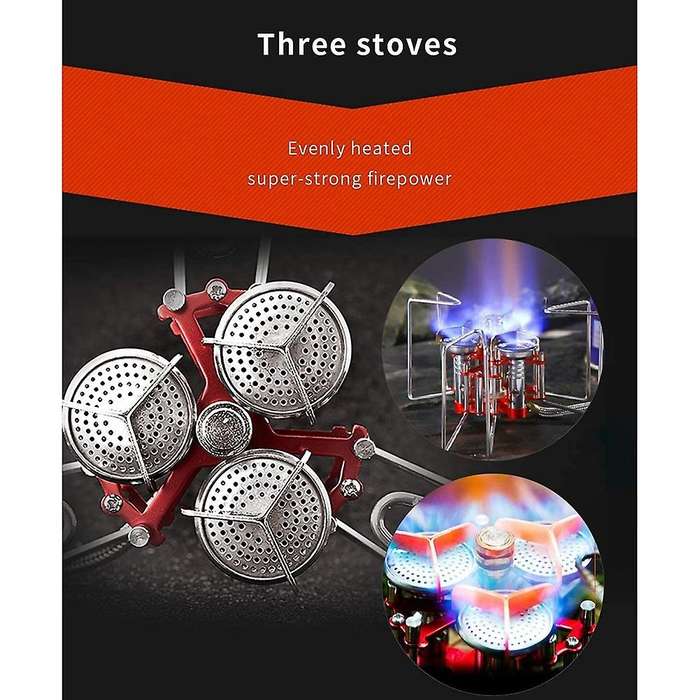 Camping Stove 5800W Ultralight Stove, Outdoor Camping Stoves Portable Propane Burner, Support Up to