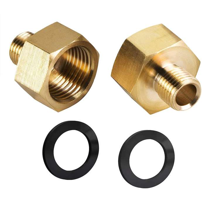 Camping Stove Gas Adapter 1/2 Inch Female x 1/4 Inch Male Thread Gas Hose Adapter Gas Stove Camping