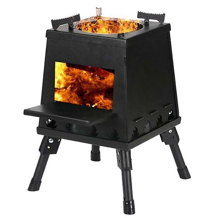 Camping Wood Stove Portable Outdoor Folding Firewood Stove Backpack Stove Outdoor Survival Hiking
