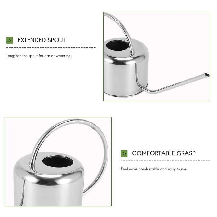 Can Pot Stainless Steel 900Ml Household Shower Pot Watering Flower