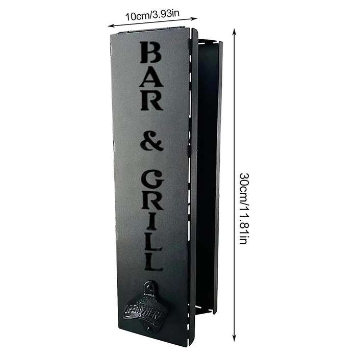 Can Cooler Holder with Bottle Opener, 2in1 Can Cooler Holder, Wall Mounted Can Cooler Holder Suitabl