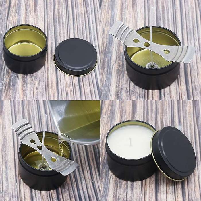 Candle Tins 24 Piece,8 Oz Candle Containers, Candle Jars for Candle Making,Handmade Candle Making To