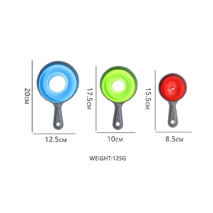 Canning Funnels, Food Grade TRE Collapsible Funnel, Wide Mouth Funnel for Jam, Small Funnel for Fill