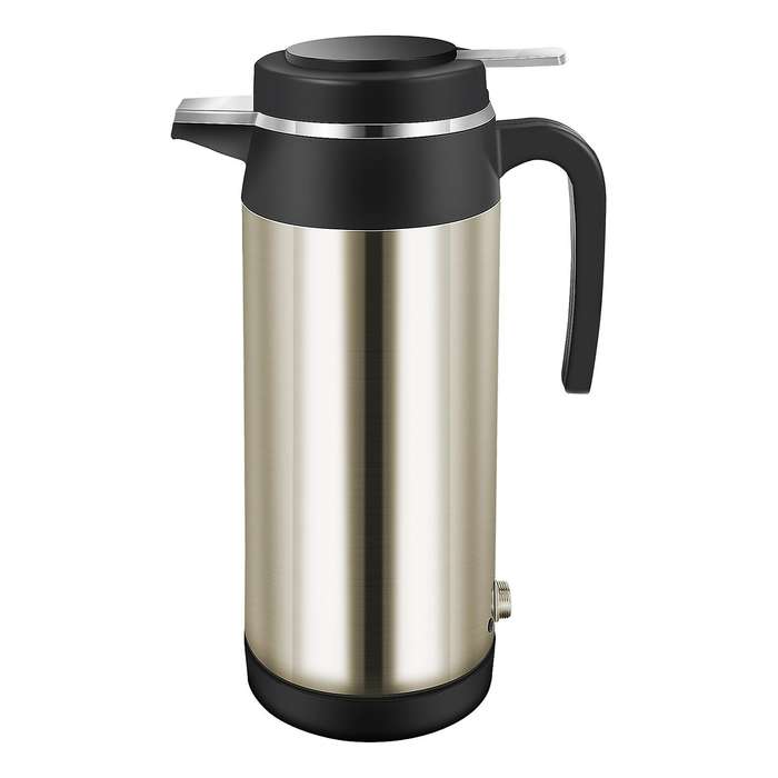 Car 12v 1200ml Electric Car Travel Heater Capacity Tea Coffee Car Boiler Suitable for Camping Gold