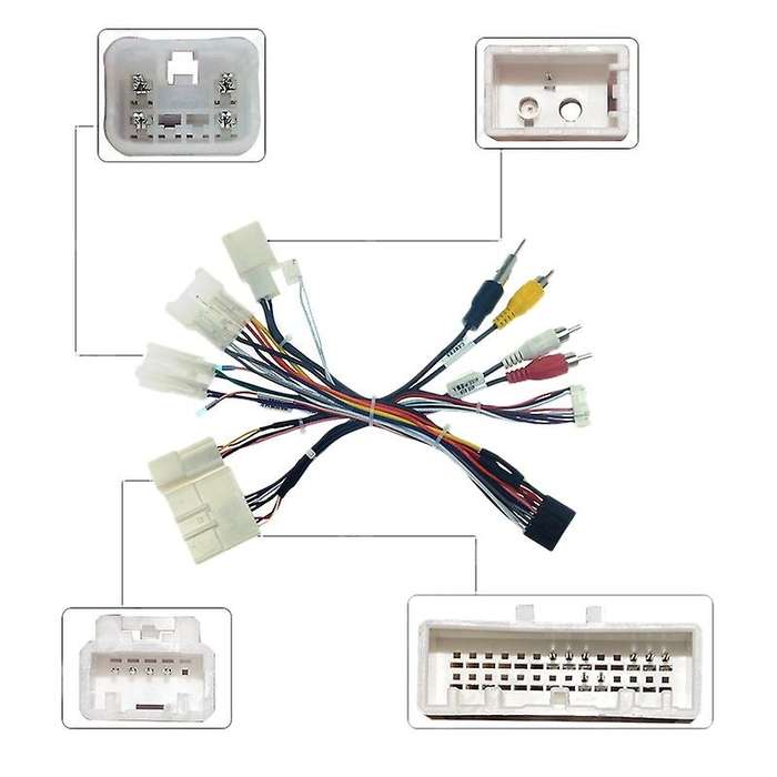 Car 16PIN Audio Power Cord Radio Wiring Harness with Canbus Box for 2017-2019