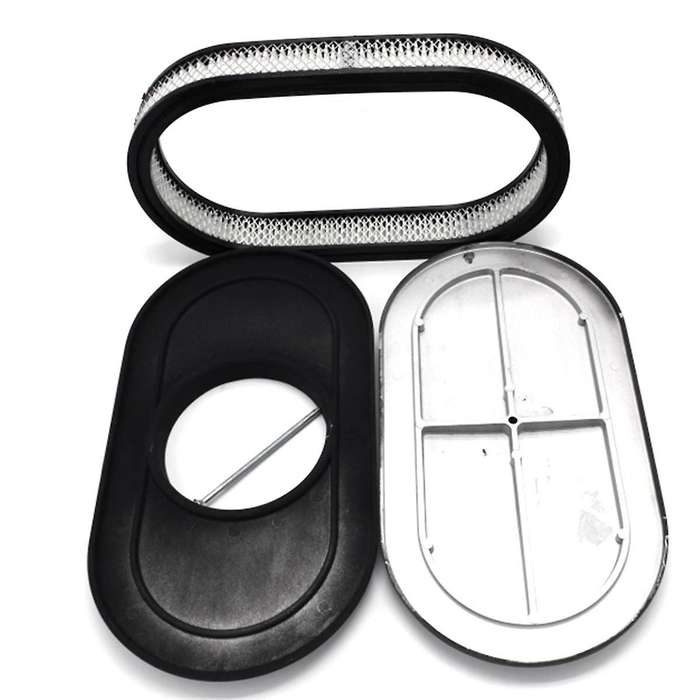 Car 15Inch Oval Air Cleaner Air Filter Kit 6318BLK for Air Purifier Car Accessories