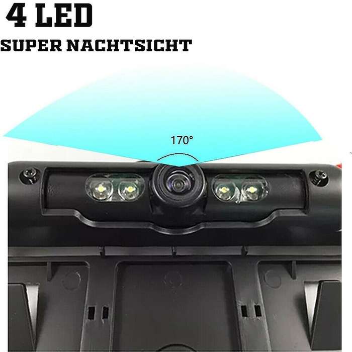 Car 170  IR LED Rear View Camera Wireless License Plate Parking Aid EU
