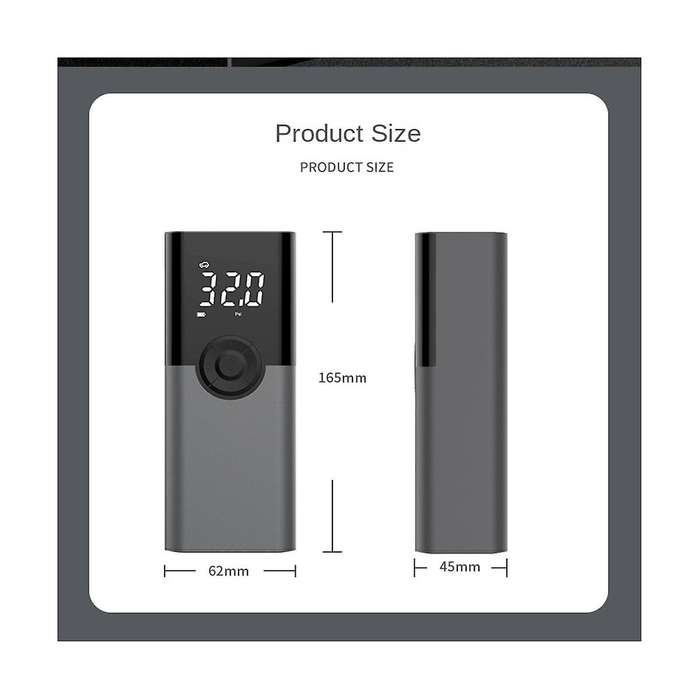 Car 7.4V Inflator Pump Portable Handheld Wireless Charging Digital Display with Light Car Motorcycl