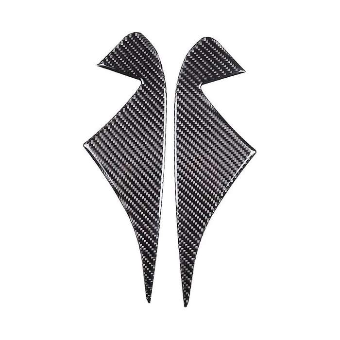 Car A Pillar Triangle Cover Decorative Trim Stickers for 2022 2023 Accessories - Soft Carbon Fiber