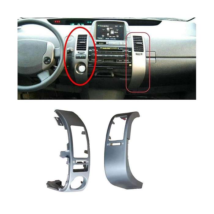 Car A/c Dashboard Air Trim Plate Panel Middle Air Outlet Frame Cover for Prius 2004 -2009