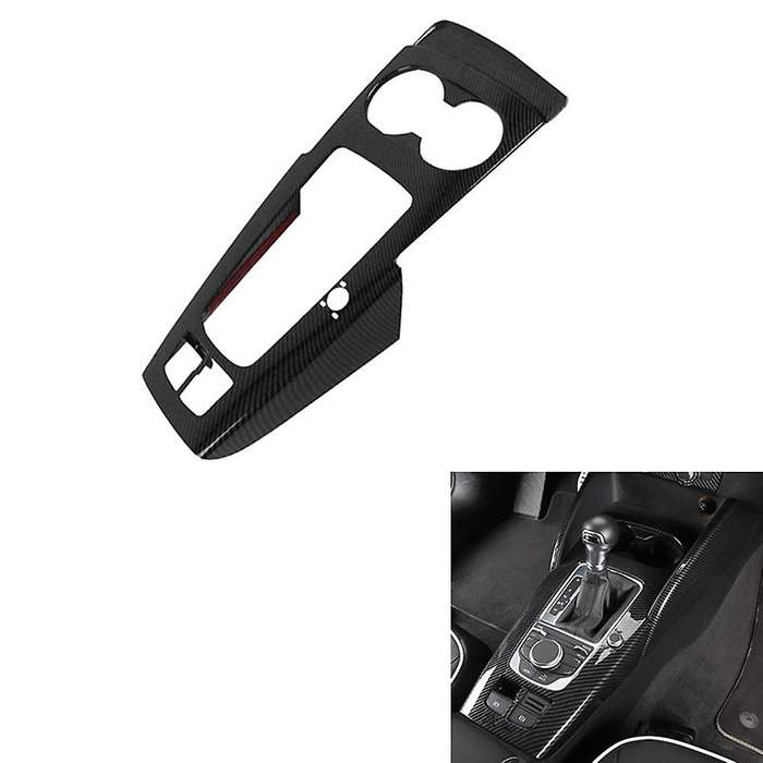 Car ABS Carbon Fiber Center Console Gearshift Panel Cup Holder Decoration Cover Trim for- A3 2013-19