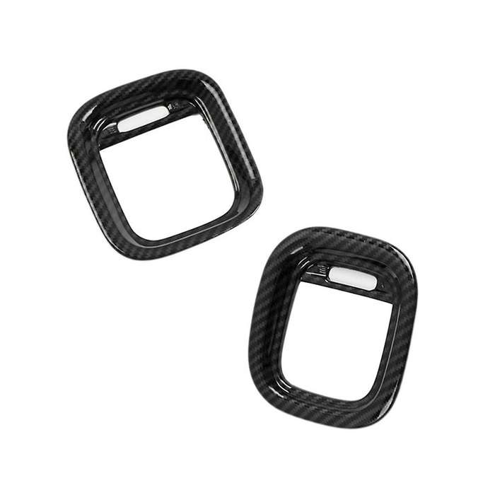 Car Abs Carbon Fiber Interior Dashboard Side Outlet Cover Trim for Charger 2015-2020 Lhd