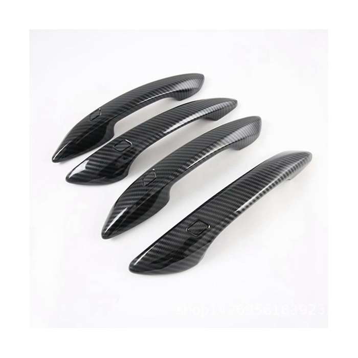 Car Abs Carbon Fiber Outer Side Door Handle Cover Trim for 2020 2021