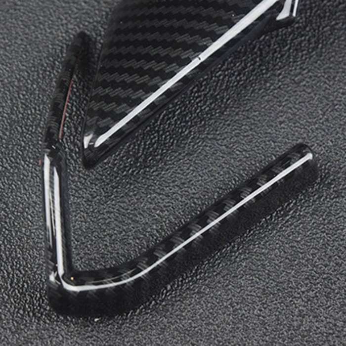 Car ABS Carbon Fiber Interior Steering Wheel Button Cover Inner Trims for CX5 2018 Sequin Decorate C