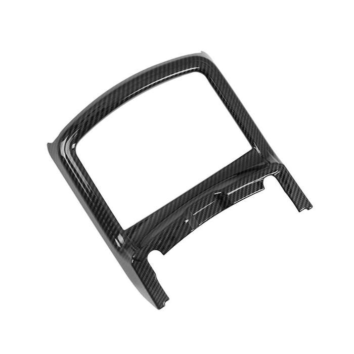 Car Abs Carbon Fiber Interior Front Water Cup Frame Cover Trim for Charger 2015-2020