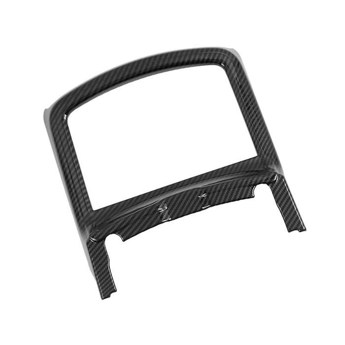 Car Abs Carbon Fiber Interior Front Water Cup Frame Cover Trim for Charger 2015-2020