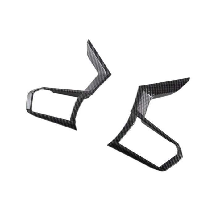 Car Abs Carbon Fiber Steering Wheel Cover Trim Sticker for 2022 2023 Car Accessories
