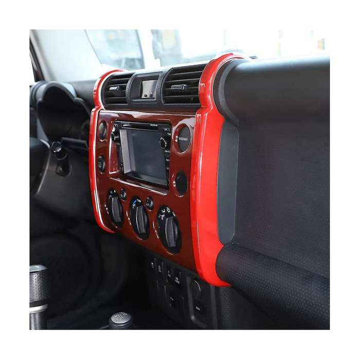 Car ABS Center Console Navigation Side Trim Strip Fit, Dashboard Navigation Side Decorative Strip Co