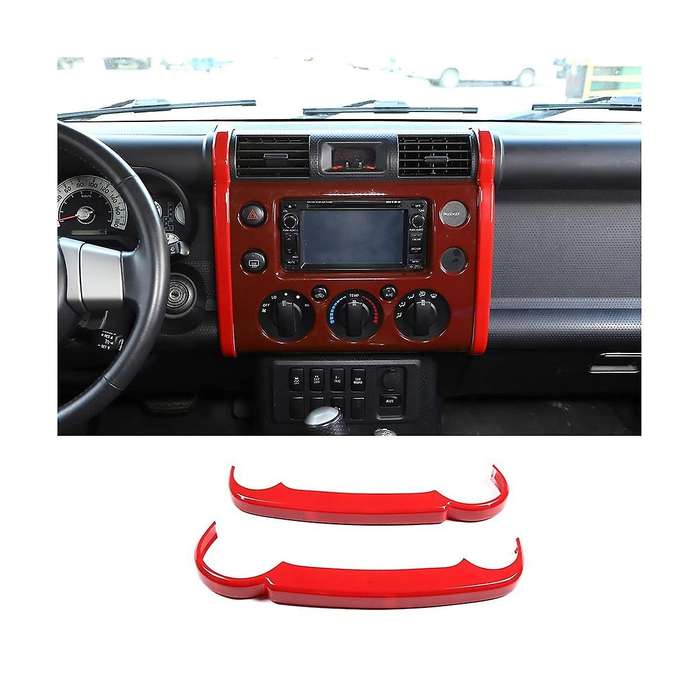 Car ABS Center Console Navigation Side Trim Strip Fit, Dashboard Navigation Side Decorative Strip Co