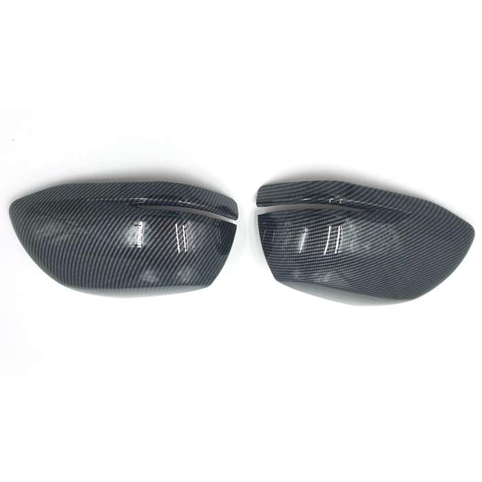 Car ABS Carbon Fibler Rearview Side Mirror Cover Trim for -V 2021