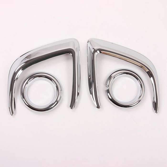 Car ABS Chrome Head Front Fog Light Lamp Sticker Cover Trim for ASX 2013 2014 2015