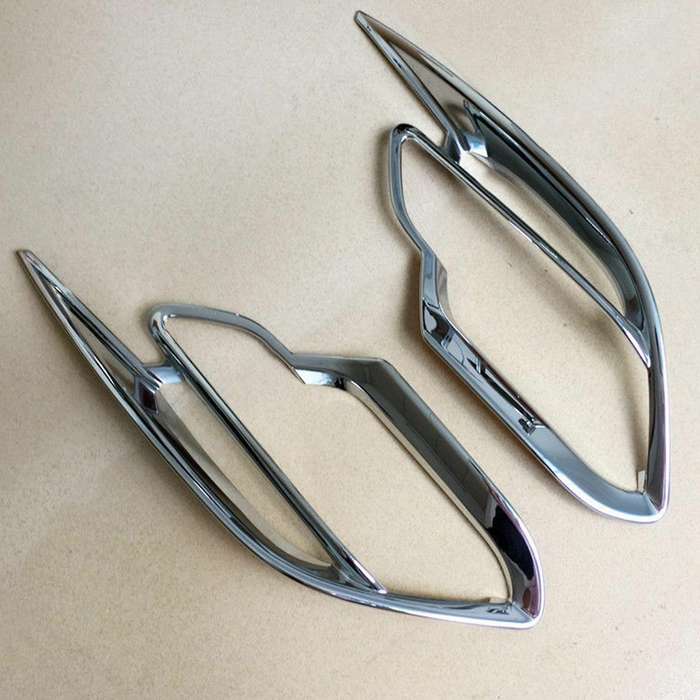 Car ABS Chrome Rear Fog Lights Fog Lamp Decoration Frame Cover Trim for -9 CX9 2017 2018 2019 2020