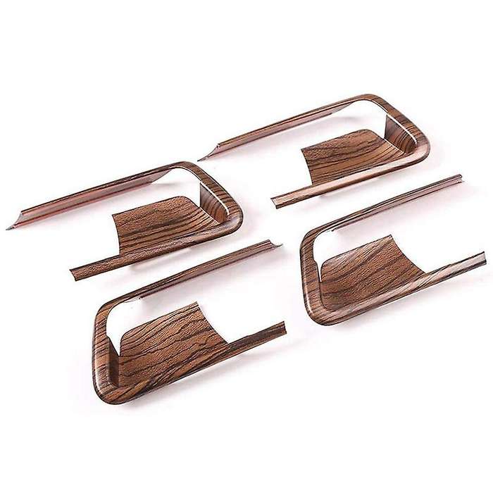 Car ABS Interior Door Bowl Cover Trim Accessories Wood Grain for Land Cruiser Prado FJ150 150 2014-2