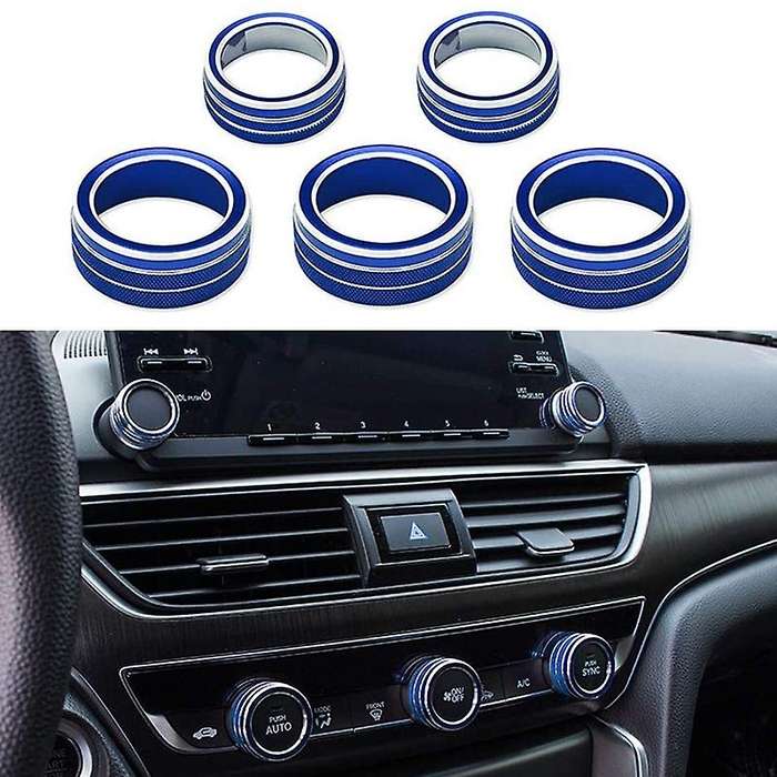 Car AC Air Conditioning Knob Sound Volume Knob Cover Trim for 10Th Accord Sedan Sport EX EX-L LX 201