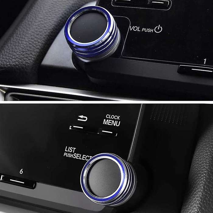 Car AC Air Conditioning Knob Sound Volume Knob Cover Trim for 10Th Accord Sedan Sport EX EX-L LX 201