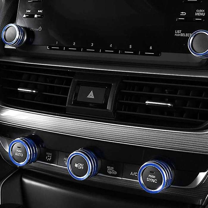 Car AC Air Conditioning Knob Sound Volume Knob Cover Trim for 10Th Accord Sedan Sport EX EX-L LX 201