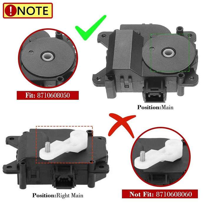 Car AC Heater Blend Door Actuator Mode for Sienna 2004-2010 Main 87106-08050 604-955 Heater Blend Do