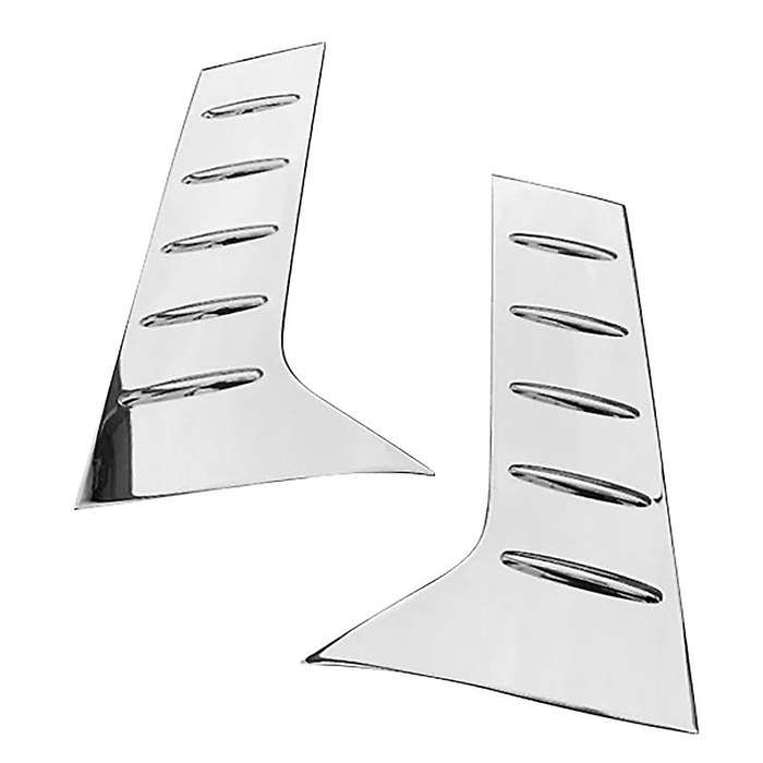 Car Accessories C Pillar Rear Window Quarter Cover Garnish Silver for Alphard Vellfire 3Rd Gen 2016-