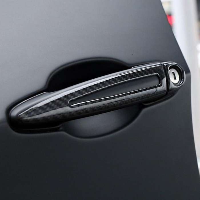 Car Accessories Carbon Fiber Door Handle Stickers Cover Trim for E90 E92 E93 1/2/3/4 Series 3GT X1/X