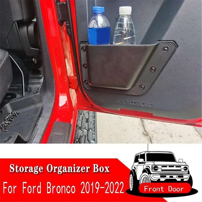 Car Accessories for 2019 2022 2/4 Door Front Door Pocket Storage Box Organizer Handle Grab Tray