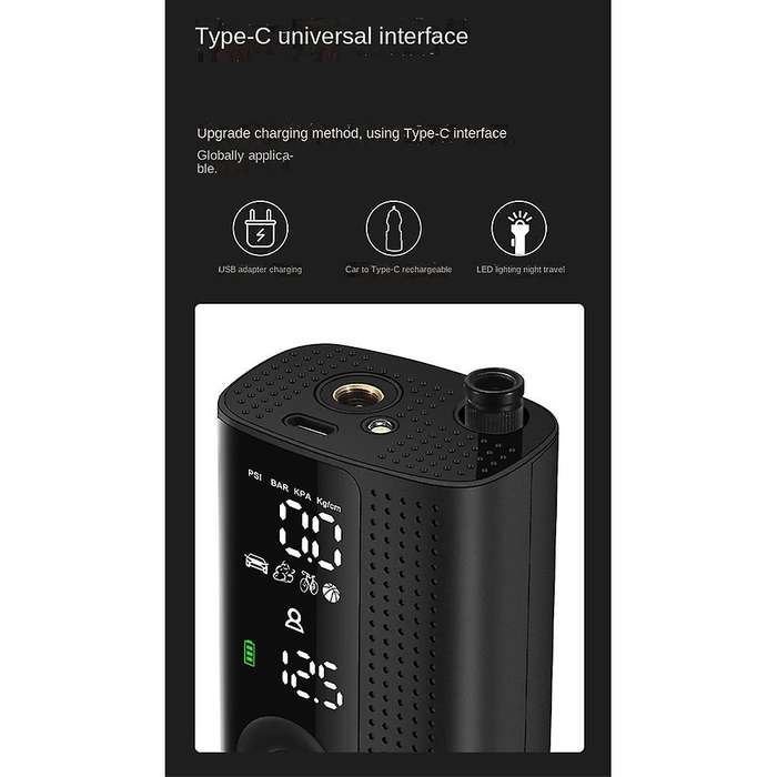 Car Air Compressor Electric Portable Wireless Inflatable Tire Inflator Air Pump Rechargeable for Car