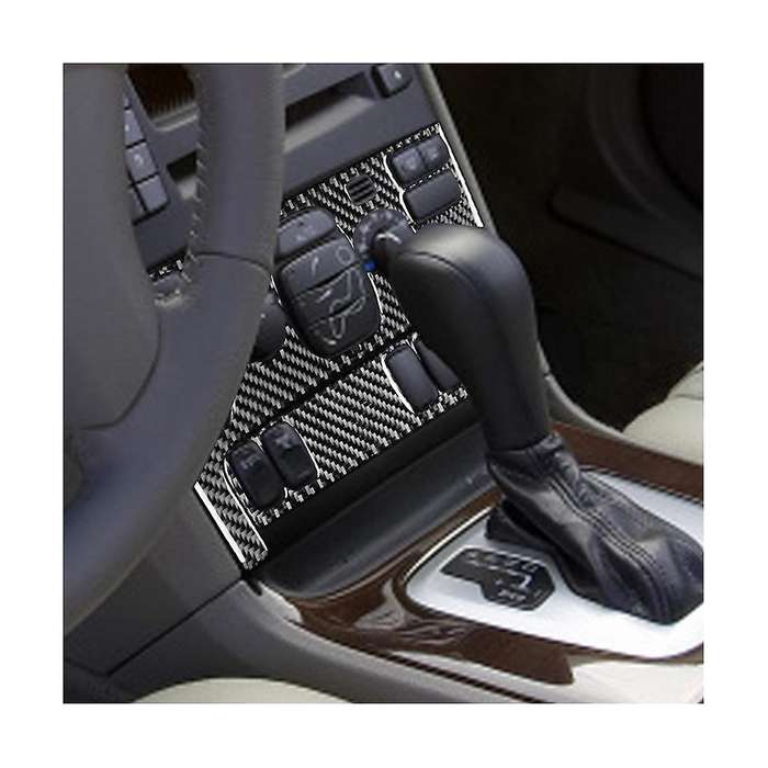 Car Air Conditioning Button Ac Panel Cover Trim Decorative Sticker Carbon Fiber for Xc90 2003-2014