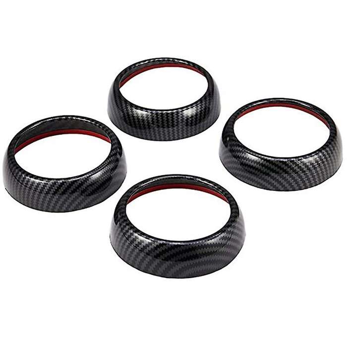 Car Air Conditioning Vent Outlet Cover Trim Frame 4Pcs for Smart 453 Fortwo 2015-2018