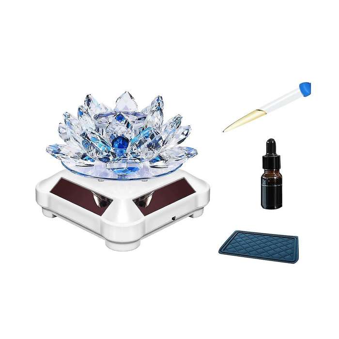Car Air Fragrance Solar Charging Automatic Rotating Ornament Car Interior Accessories Rotating Cryst