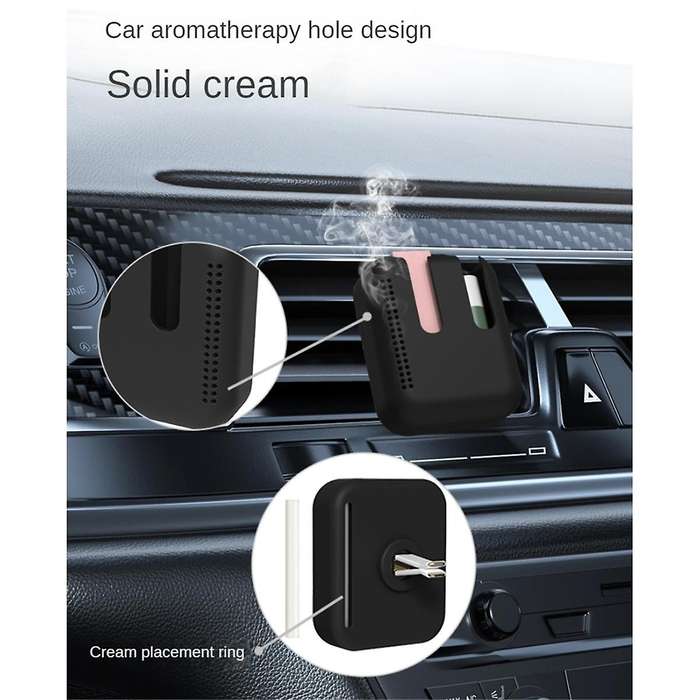 Car Air Outlet Holder Car Aromatherapy Stand Car Interior Supplies Khaki