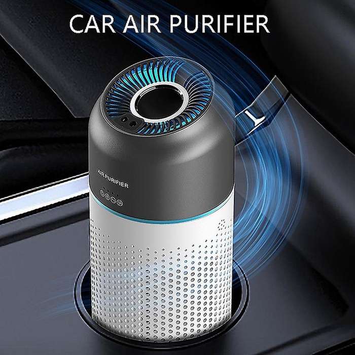 Car Air Purifier Gesture Induction Switch Portable H13 Filter Negative Ion Purifiers with Spare Filt