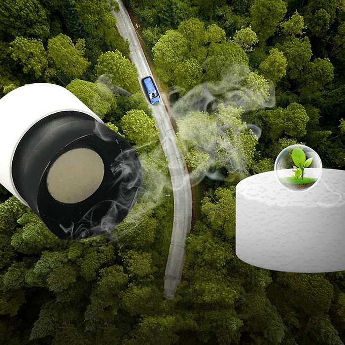 Car Air Purifier with Negative Ion Hepa Filter Portable USB Design Ionizer Air Purifier for Car (Whi