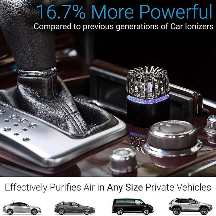 Car Air Purifier Viruses Eliminator Pet Deodorizer Smoke Cleaner Food Odors Eliminator 12V Dual USB